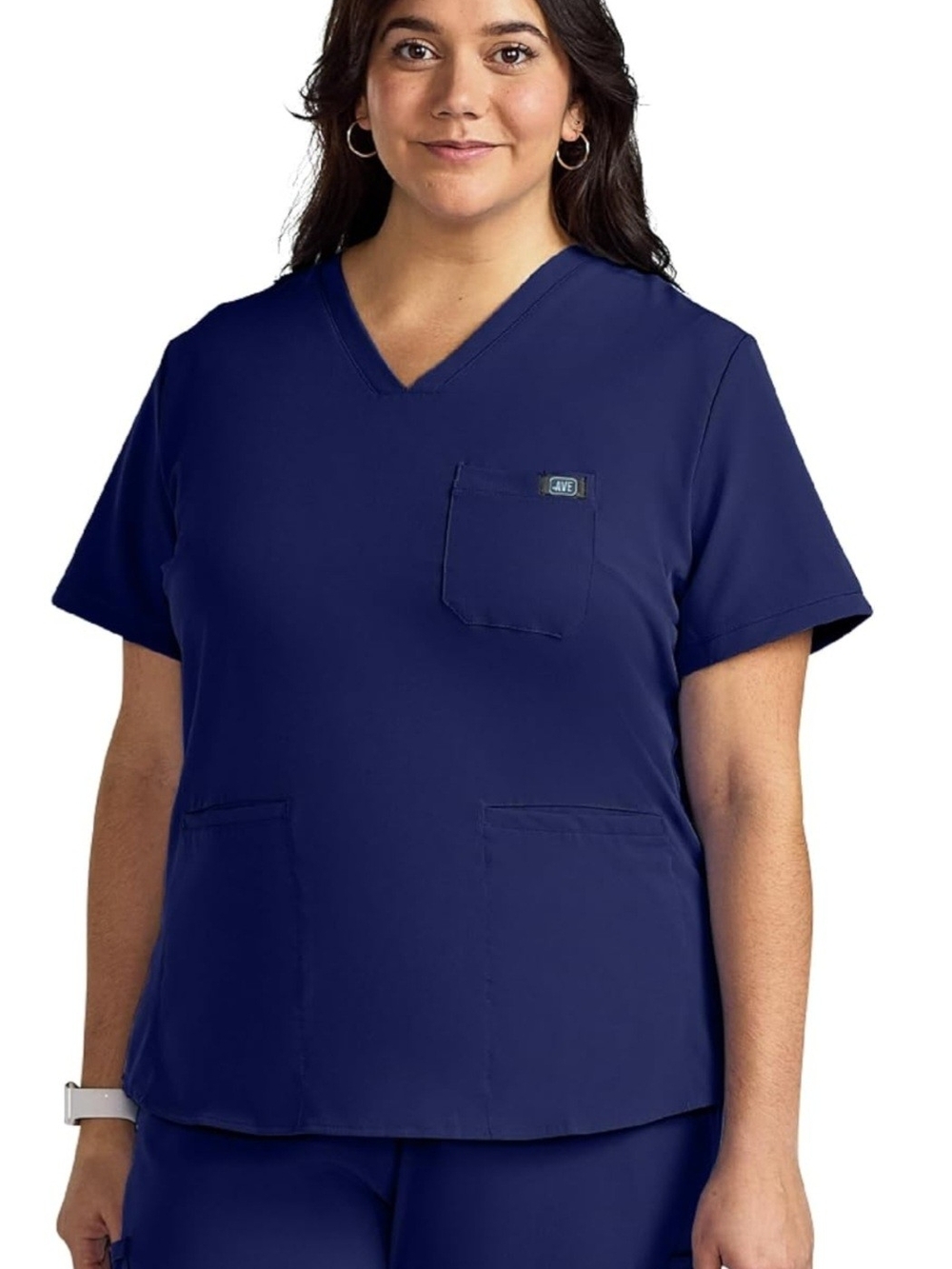 AVE Lex Large Navy Blue Women’s Scrub Top